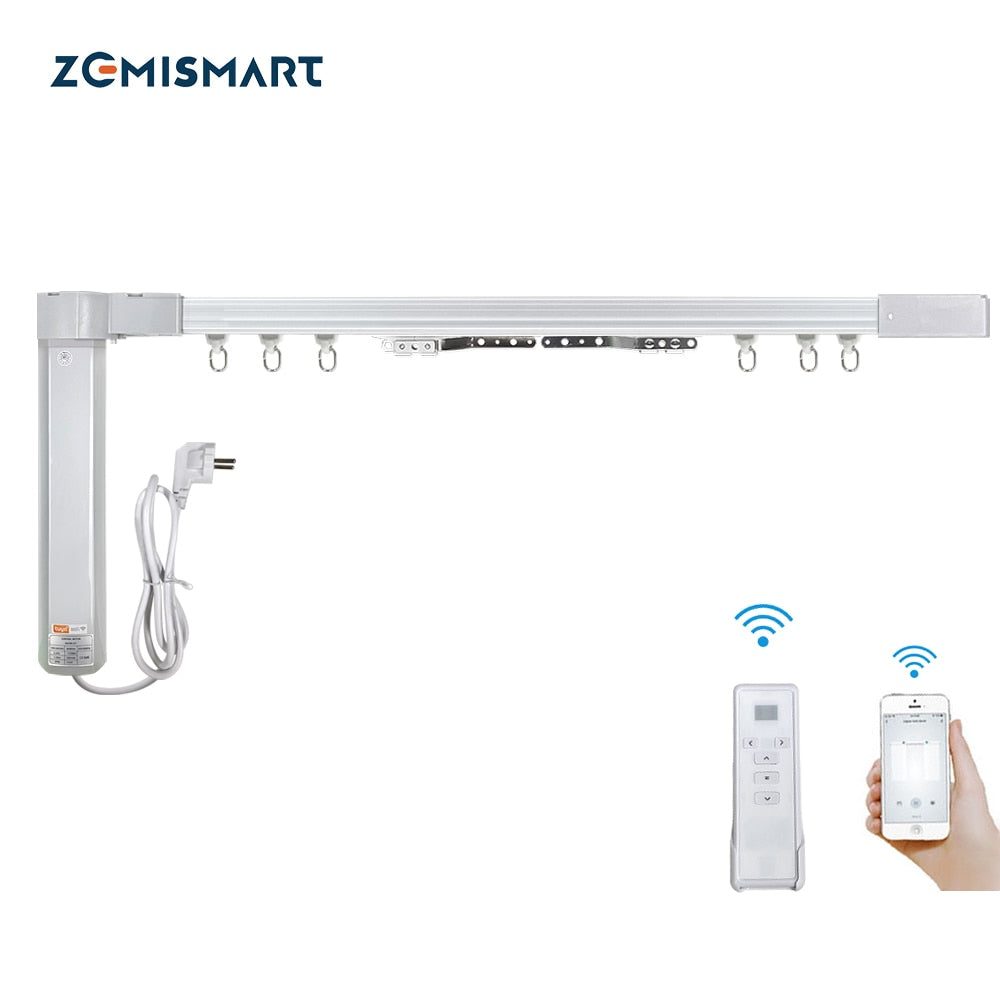 Tuya Smart Curtain Set Electric Curtain Set with Track Motor Remote Control wifi or zigbee Tuya Smart Curtain Set Electric Curtain Set with Track Motor Remote Control wifi or zigbee